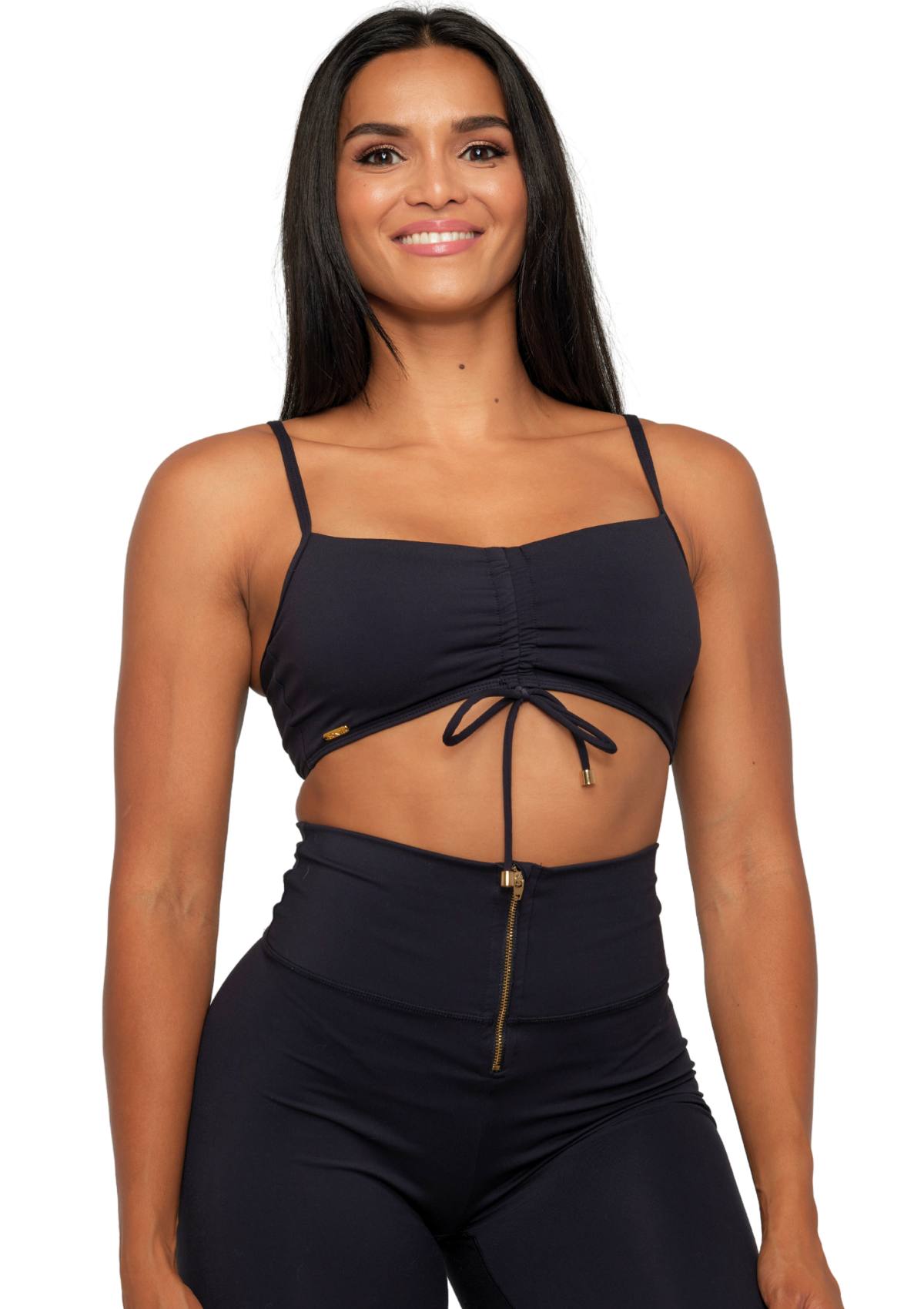 Noir Scrunch Bra