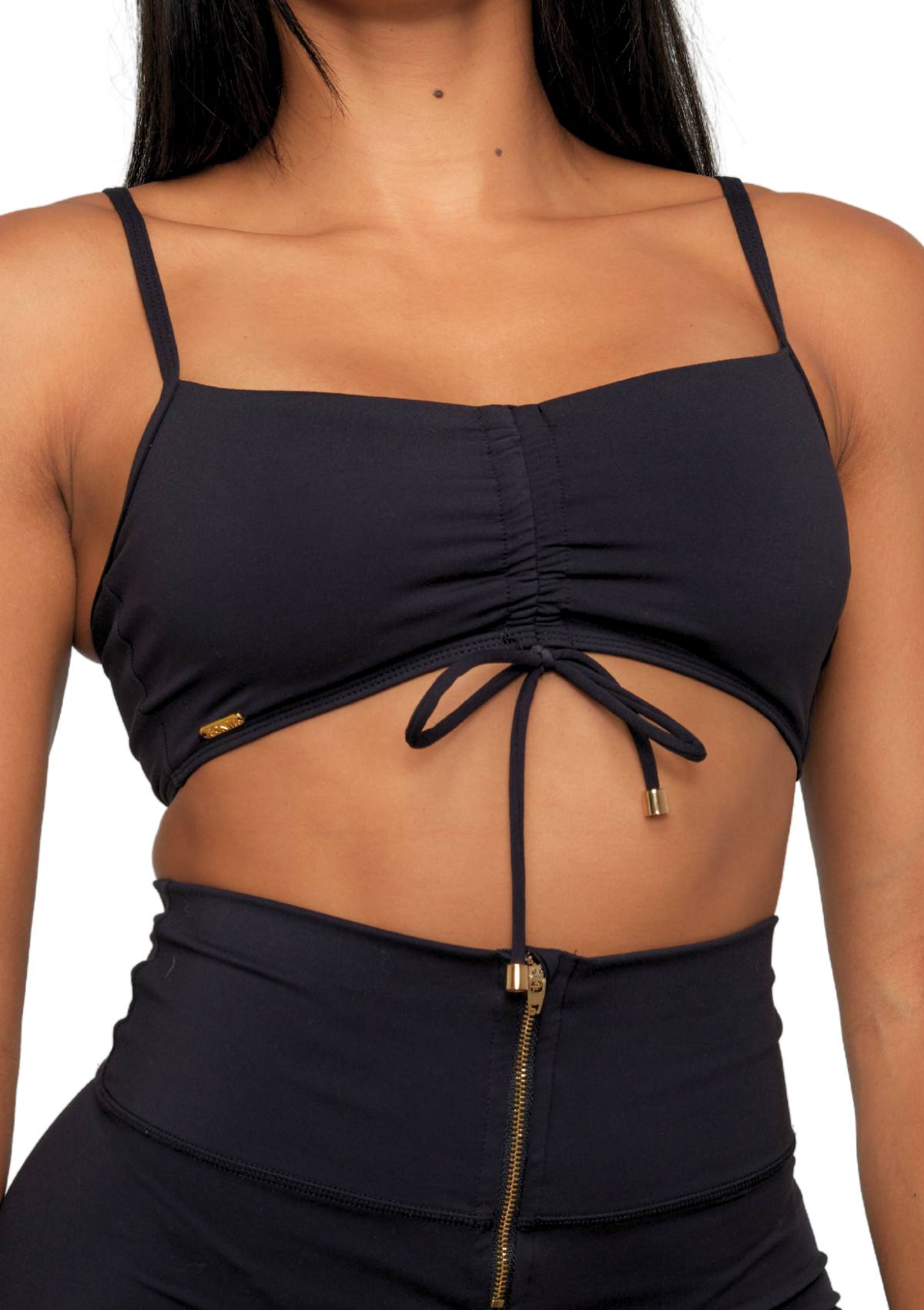 Noir Scrunch Bra