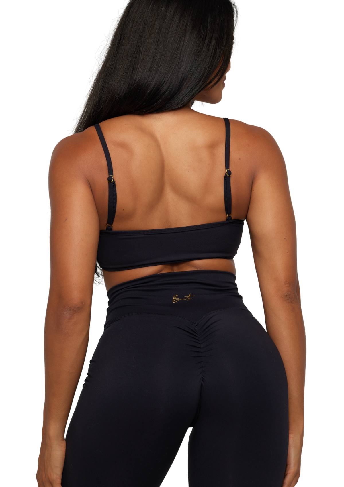 Noir Scrunch Bra