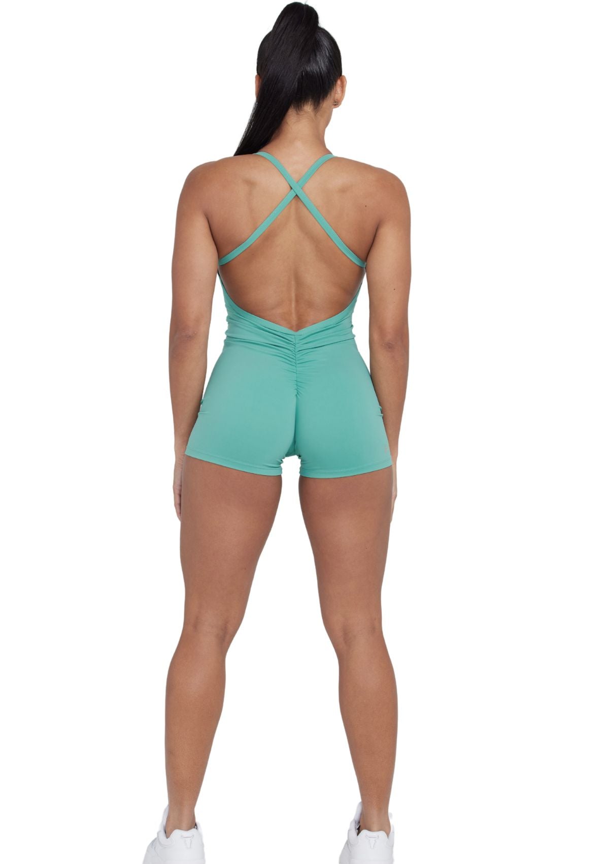 Heartbreaker Jumpsuit Short Green Goddess