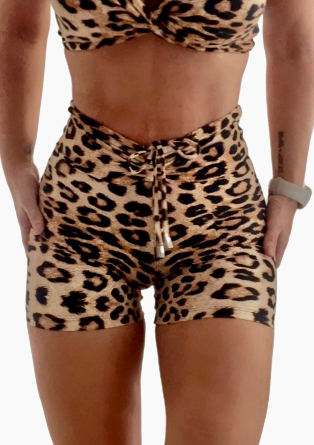 Pocket Shorts Champagne Leopard