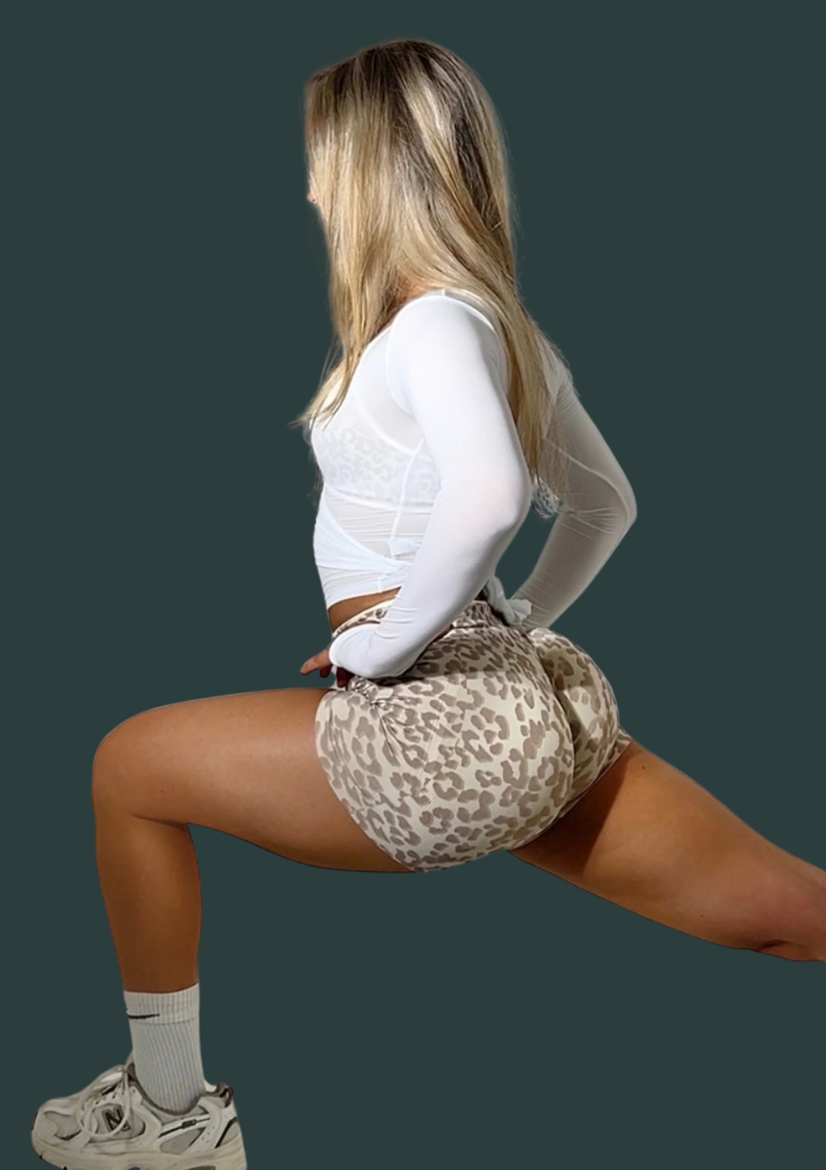 Untamed Seamlesss Shorts Latte Leopard