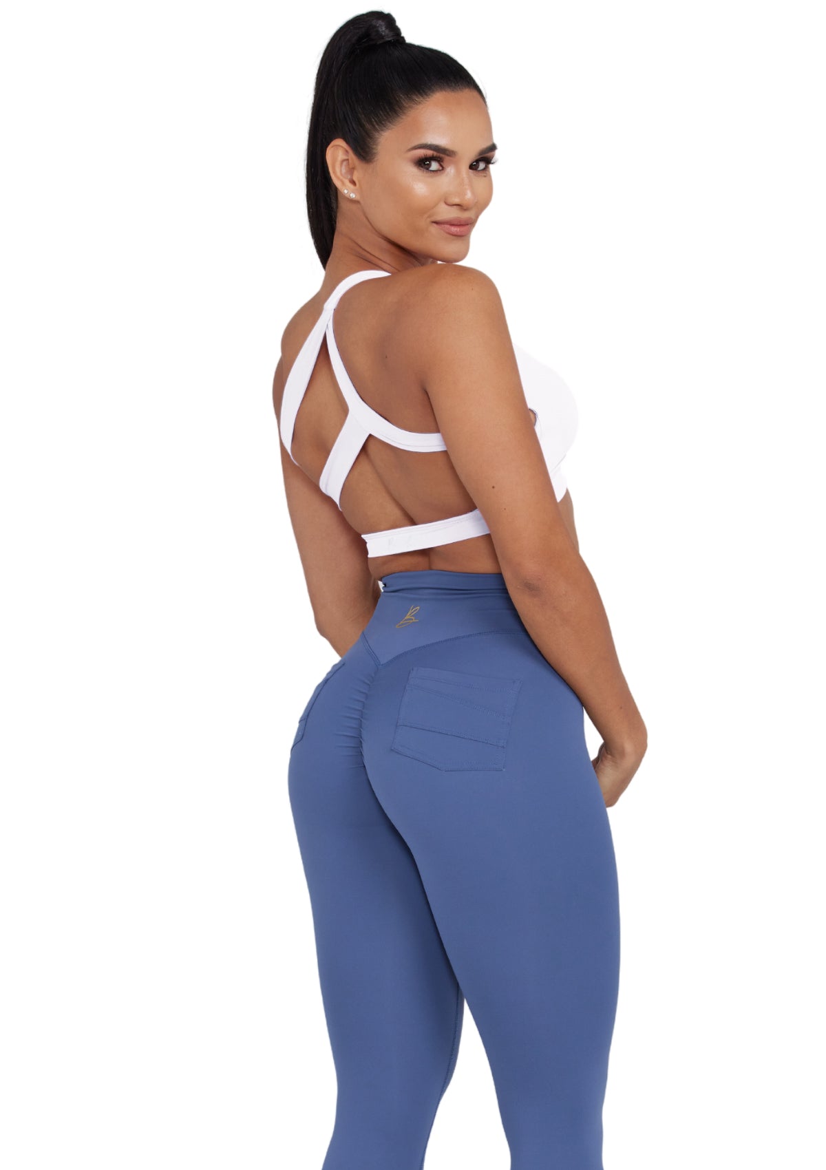 Back Me Sports Bra Snow White - Bonita