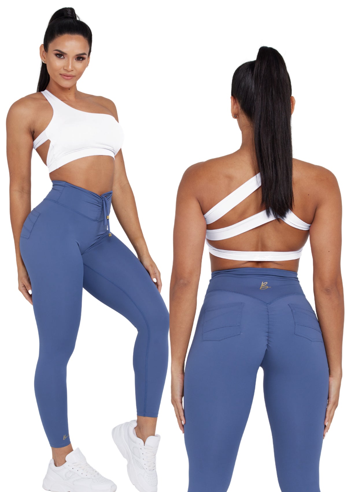 Back Me Sports Bra Snow White - Bonita
