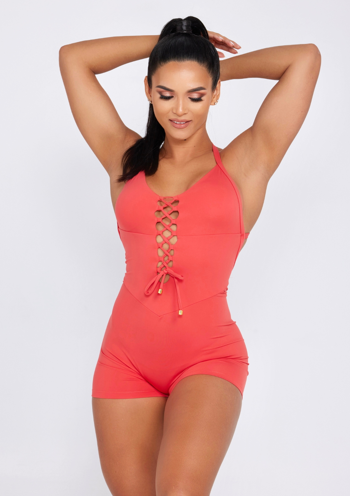 Heartbreaker Jumpsuit Short Red Reviere