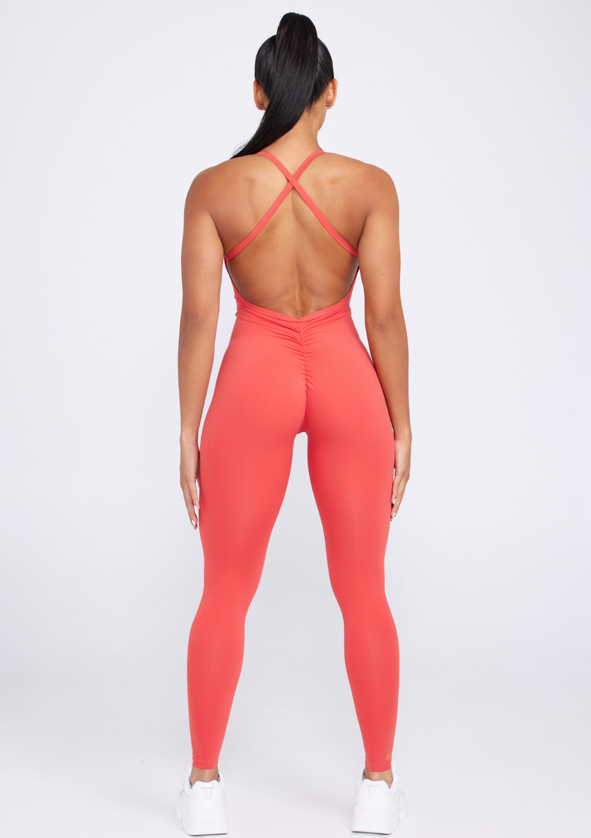 Heartbreaker Romper Red Reviere Sculpting One-Piece Activewear