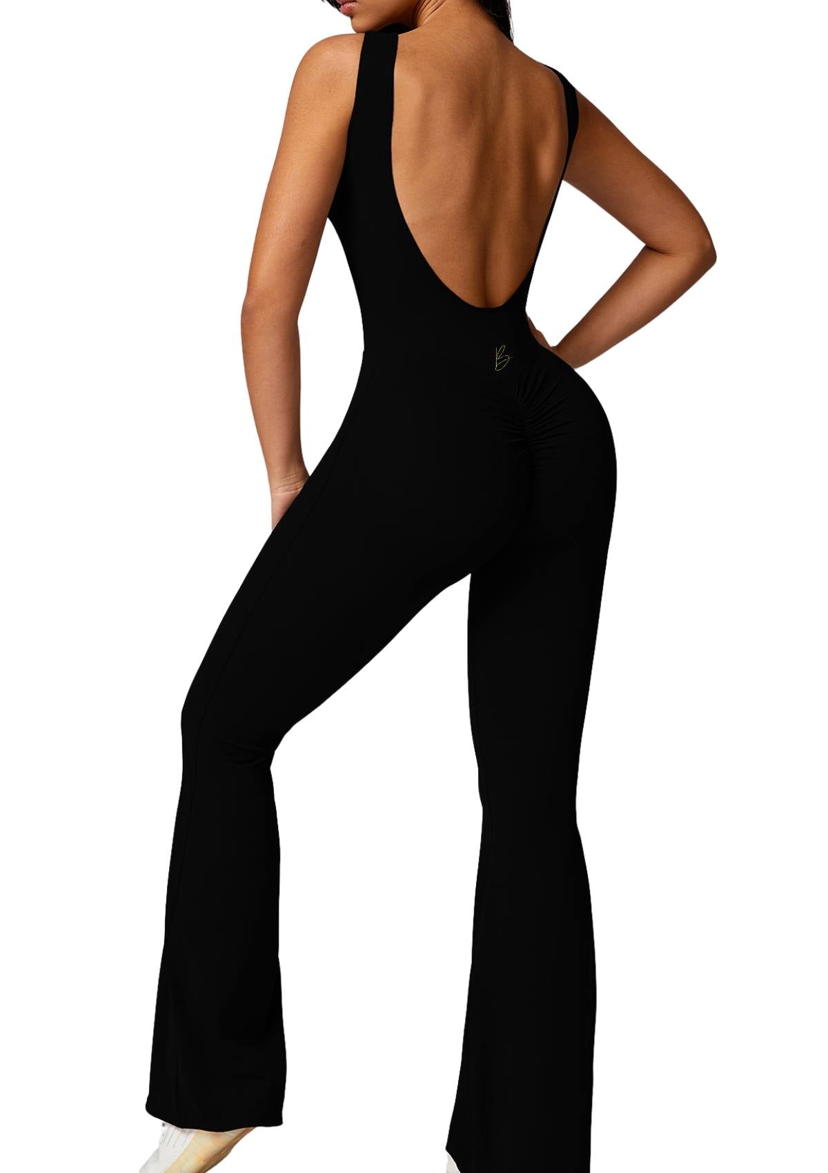 Chic Era Flared Jumpsuit Midnight Black